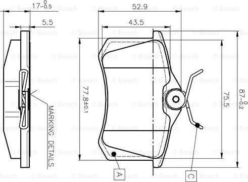 BOSCH 0 986 TB2 590 - Jarrupala, levyjarru inparts.fi