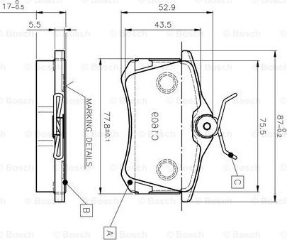 BOSCH 0 986 TB2 591 - Jarrupala, levyjarru inparts.fi