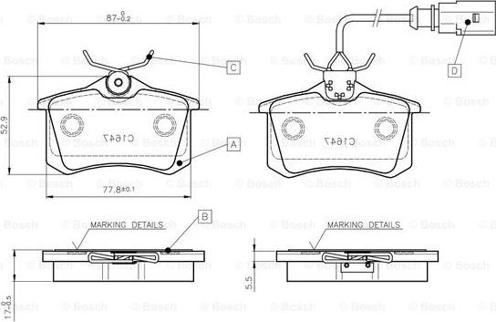 BOSCH 0 986 TB2 592 - Jarrupala, levyjarru inparts.fi