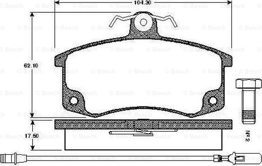 BOSCH 0 986 TB2 567 - Jarrupala, levyjarru inparts.fi