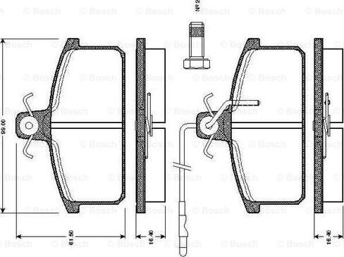 BOSCH 0 986 TB2 501 - Jarrupala, levyjarru inparts.fi