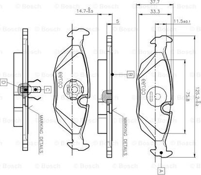 BOSCH 0 986 TB2 532 - Jarrupala, levyjarru inparts.fi