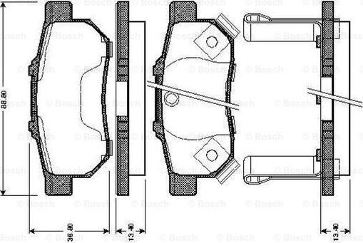 BOSCH 0 986 TB2 573 - Jarrupala, levyjarru inparts.fi