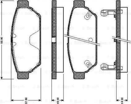 BOSCH 0 986 TB2 698 - Jarrupala, levyjarru inparts.fi