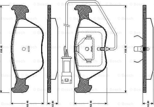 BOSCH 0 986 TB2 697 - Jarrupala, levyjarru inparts.fi