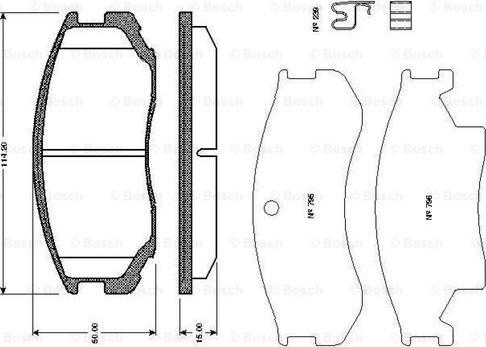 BOSCH 0 986 TB2 651 - Jarrupala, levyjarru inparts.fi