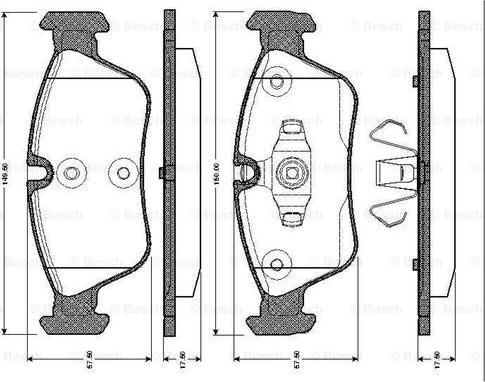 BOSCH 0 986 TB2 668 - Jarrupala, levyjarru inparts.fi