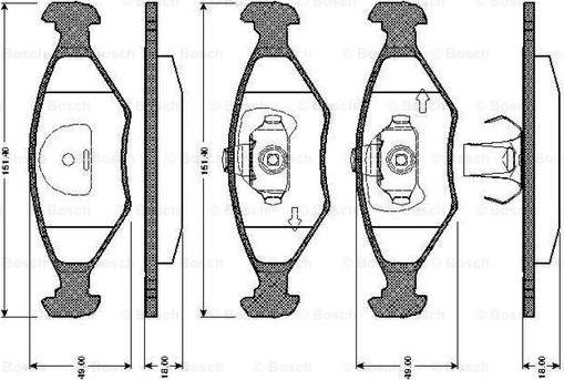 BOSCH 0 986 TB2 605 - Jarrupala, levyjarru inparts.fi