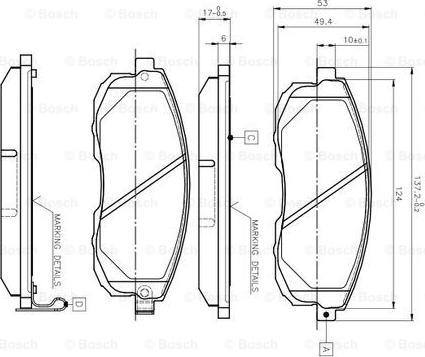 BOSCH 0 986 TB2 617 - Jarrupala, levyjarru inparts.fi