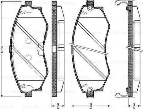 BOSCH 0 986 TB2 634 - Jarrupala, levyjarru inparts.fi