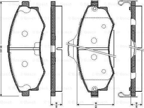 BOSCH 0 986 TB2 636 - Jarrupala, levyjarru inparts.fi