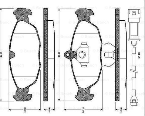 BOSCH 0 986 TB2 677 - Jarrupala, levyjarru inparts.fi