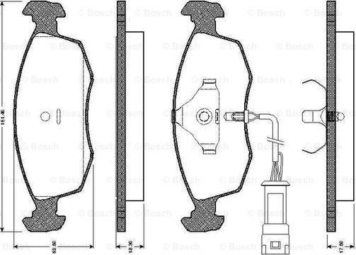 BOSCH 0 986 TB2 092 - Jarrupala, levyjarru inparts.fi