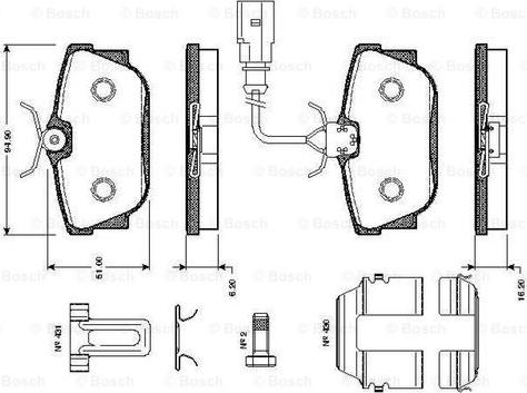 BOSCH 0 986 TB2 047 - Jarrupala, levyjarru inparts.fi