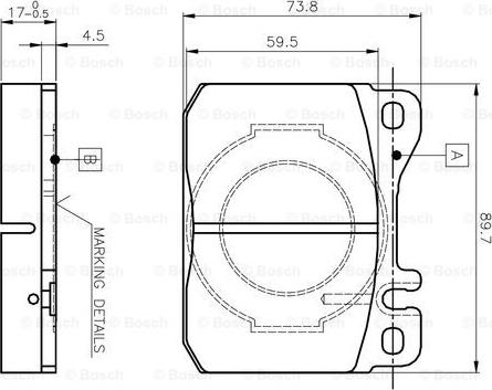 BOSCH 0 986 TB2 051 - Jarrupala, levyjarru inparts.fi