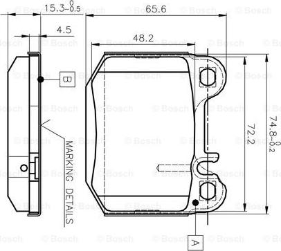 BOSCH 0 986 TB2 053 - Jarrupala, levyjarru inparts.fi