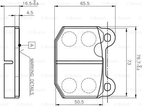 BOSCH 0 986 TB2 052 - Jarrupala, levyjarru inparts.fi