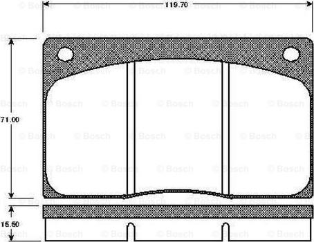 BOSCH 0 986 TB2 057 - Jarrupala, levyjarru inparts.fi