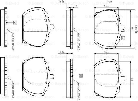 BOSCH 0 986 TB2 061 - Jarrupala, levyjarru inparts.fi