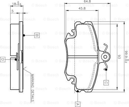 BOSCH 0 986 TB2 005 - Jarrupala, levyjarru inparts.fi