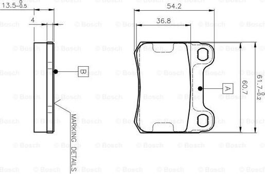 BOSCH 0 986 TB2 007 - Jarrupala, levyjarru inparts.fi