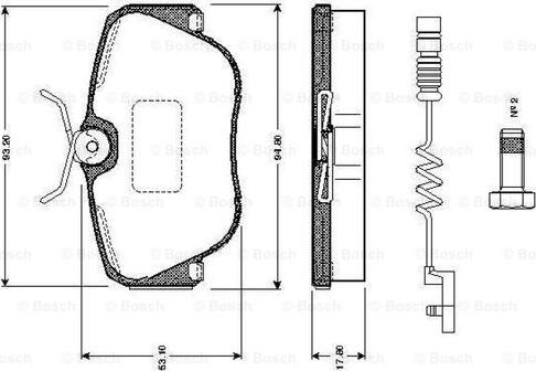 BOSCH 0 986 TB2 015 - Jarrupala, levyjarru inparts.fi