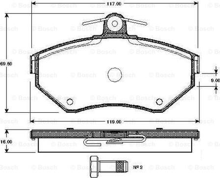 BOSCH 0 986 TB2 039 - Jarrupala, levyjarru inparts.fi