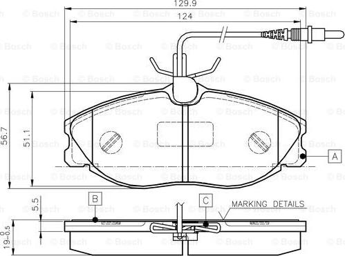 BOSCH 0 986 TB2 035 - Jarrupala, levyjarru inparts.fi