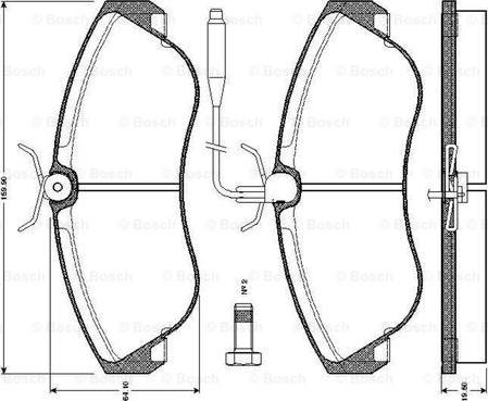 BOSCH 0 986 TB2 029 - Jarrupala, levyjarru inparts.fi