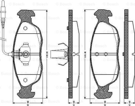 BOSCH 0 986 TB2 025 - Jarrupala, levyjarru inparts.fi