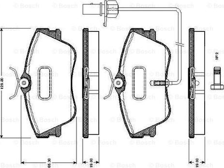 BOSCH 0 986 TB2 028 - Jarrupala, levyjarru inparts.fi