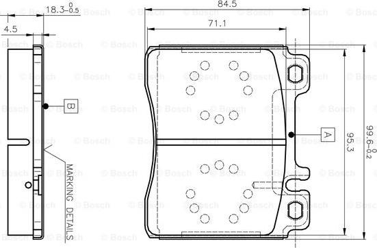 BOSCH 0 986 TB2 023 - Jarrupala, levyjarru inparts.fi