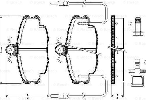 BOSCH 0 986 TB2 075 - Jarrupala, levyjarru inparts.fi