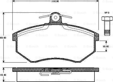 BOSCH 0 986 TB2 070 - Jarrupala, levyjarru inparts.fi