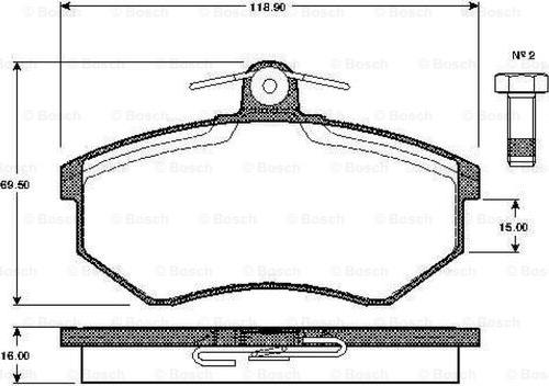 BOSCH 0 986 TB2 071 - Jarrupala, levyjarru inparts.fi