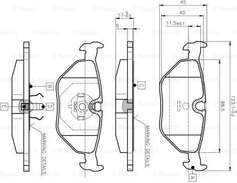 BOSCH 0 986 TB2 143 - Jarrupala, levyjarru inparts.fi