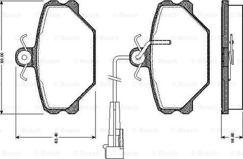 BOSCH 0 986 TB2 142 - Jarrupala, levyjarru inparts.fi