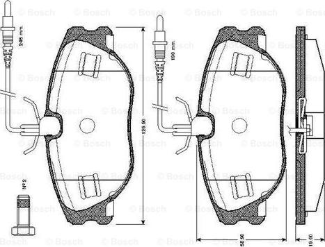 BOSCH 0 986 TB2 166 - Jarrupala, levyjarru inparts.fi