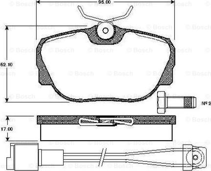 BOSCH 0 986 TB2 163 - Jarrupala, levyjarru inparts.fi