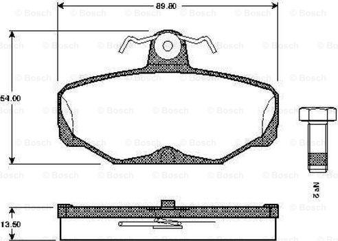 BOSCH 0 986 TB2 104 - Jarrupala, levyjarru inparts.fi