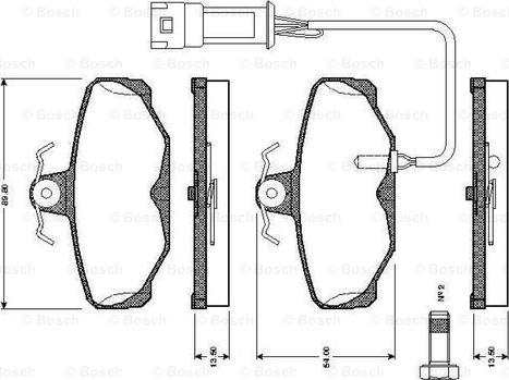 BOSCH 0 986 TB2 105 - Jarrupala, levyjarru inparts.fi