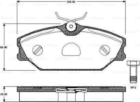 BOSCH 0 986 TB2 106 - Jarrupala, levyjarru inparts.fi