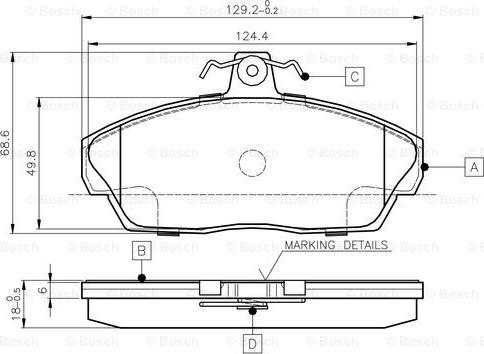 BOSCH 0 986 TB2 189 - Jarrupala, levyjarru inparts.fi