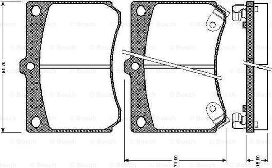 BOSCH 0 986 TB2 186 - Jarrupala, levyjarru inparts.fi