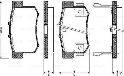 BOSCH 0 986 TB2 181 - Jarrupala, levyjarru inparts.fi