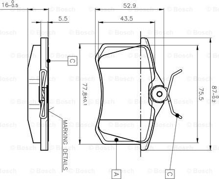 BOSCH 0 986 TB2 138 - Jarrupala, levyjarru inparts.fi