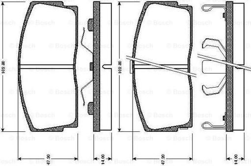 BOSCH 0 986 TB2 132 - Jarrupala, levyjarru inparts.fi