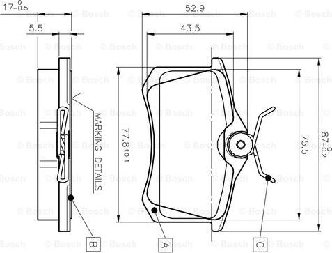 BOSCH 0 986 TB2 137 - Jarrupala, levyjarru inparts.fi