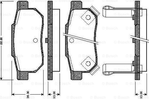 BOSCH 0 986 TB2 120 - Jarrupala, levyjarru inparts.fi