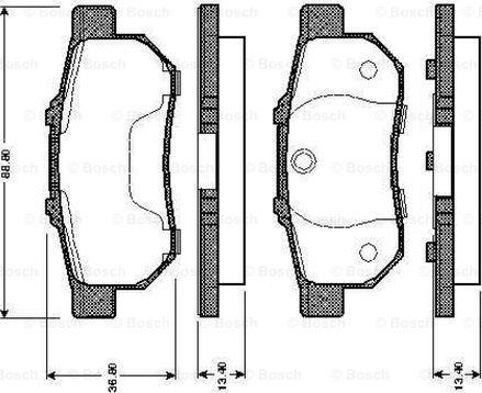 BOSCH 0 986 TB2 121 - Jarrupala, levyjarru inparts.fi